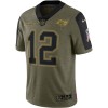 Maillot Homme Tampa Bay Buccaneers Tom Brady 12 Nike 2021 Salute to Service